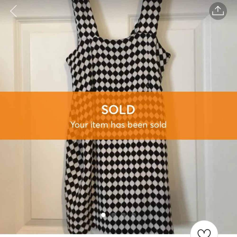 Checkered Black and White Overall-Skirt